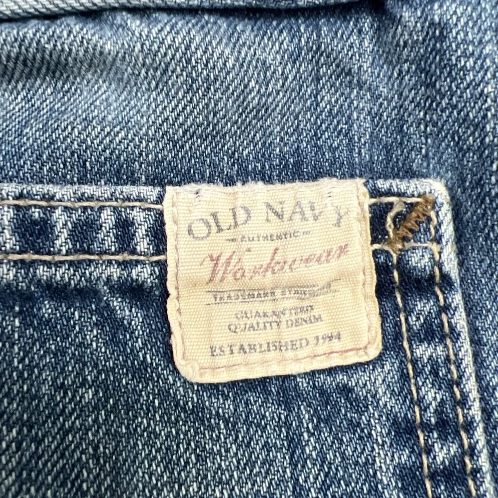 VTG Old Navy Worker's Carpenter Baggy Relaxed Straight Jeans Mens 36x32 Blue Y2K